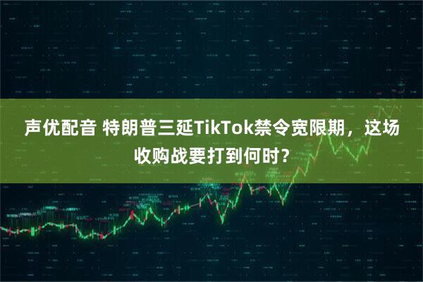声优配音 特朗普三延TikTok禁令宽限期，这场收购战要打到何时？