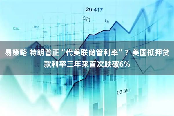 易策略 特朗普正“代美联储管利率”？美国抵押贷款利率三年来首次跌破6%